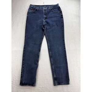 Wrangler 20X Jeans Womens 15 / 16 Blue Denim‎ Mid Rise Straight Leg Cowgirl